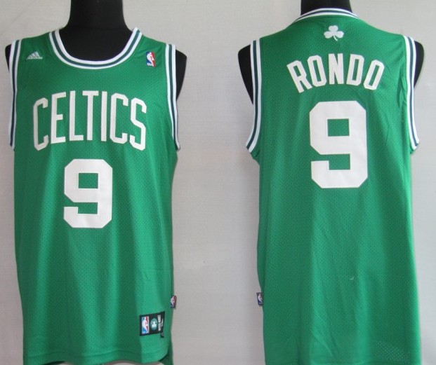  NBA Boston Celtics 9 Rajon Rondo Away Green Swingman Jersey